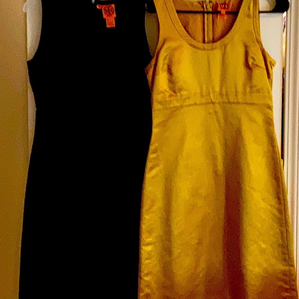 Tory Burch (2) size 6 one black one gold